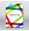 poster flyer template abstract colorful vector image