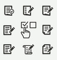 survey icon vector image vector image
