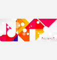 geometric abstract background techno color vector image vector image