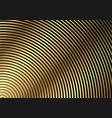 golden circular striped pattern vector image vector image