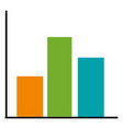 bar chart infographic 4 vector image