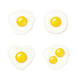 fried egg icon set vector image vector image