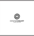 heart logo template design idea vector image