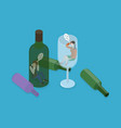 3d isometric flat conceptual vector image vector image
