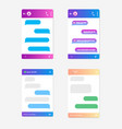 dialog-enabled interface vector image