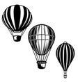 set of of air balloons design element for logo vector image
