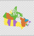 canada political map vector image