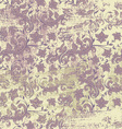 floral grunge background vector image