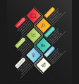 modern business infographic vector image vector image