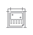calendar business and office icon with black vector image