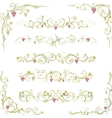 wine design borders vector image vector image
