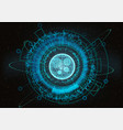 futuristic circle hud ui main element vector image vector image