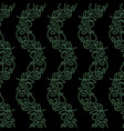 green floral pattern isolated vector image vector image