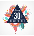 anniversary - abstract background with icons vector image