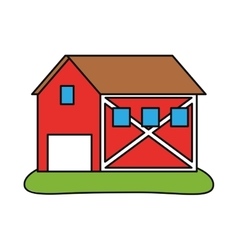 Isolated farm building design Royalty Free Vector Image