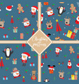 new year and christmas seamless pattern hand vector image vector image
