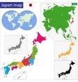 japan map vector image