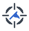 target achievement icon vector image vector image