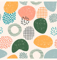 abstract artistic seamless pattern with trendy vector image