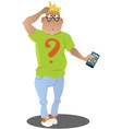 confused customer vector image