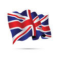 united kingdom waving flag vector image