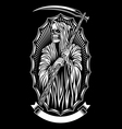 grim reaper art vector image vector image