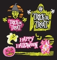 halloween background design vector image