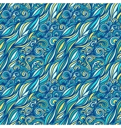 Seamless ocean wave pattern Royalty Free Vector Image