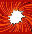 comic explosion pop art retro style cartoon vector image vector image