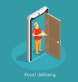 smart delivery conceptual background vector image vector image