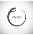 snake simple black logo design element vector image