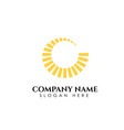 sunrise logo designs template sun icon symbol vector image