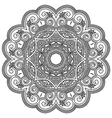 circle ornament ornamental round lace vector image