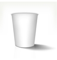 Realistic white cup isolated on transparent Vector Image