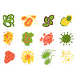 viruses and bacteria set vector image