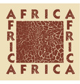 africa background with text and texture giraffe vector image