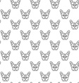 seamless colorful pattern with frech bulldog vector image vector image