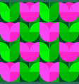 geometrical abstract tulip seamless pattern vector image