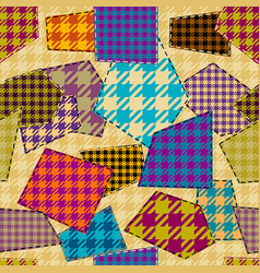 Plaid patchwork background Royalty Free Vector Image