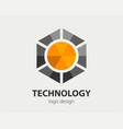 abstract business logo design company logotype vector image