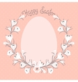happy easter card with place for your text vector image vector image