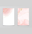 abstract rose blush liquid watercolor background vector image