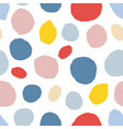 abstract seamless pattern with colorful circle vector image