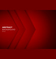 abstract template 3d red triangle with overlap vector image vector image