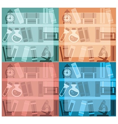 Pink learn the color education set of primary Vector Image