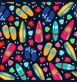 summer beach seamless pattern background vector image vector image