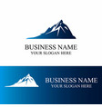 abstract mount logo vector image vector image