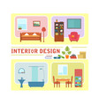 concept interior design vector image vector image