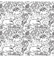 cute hand-drawn doodle seamless vector image