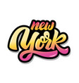 new york lettering phrase isolated on white vector image